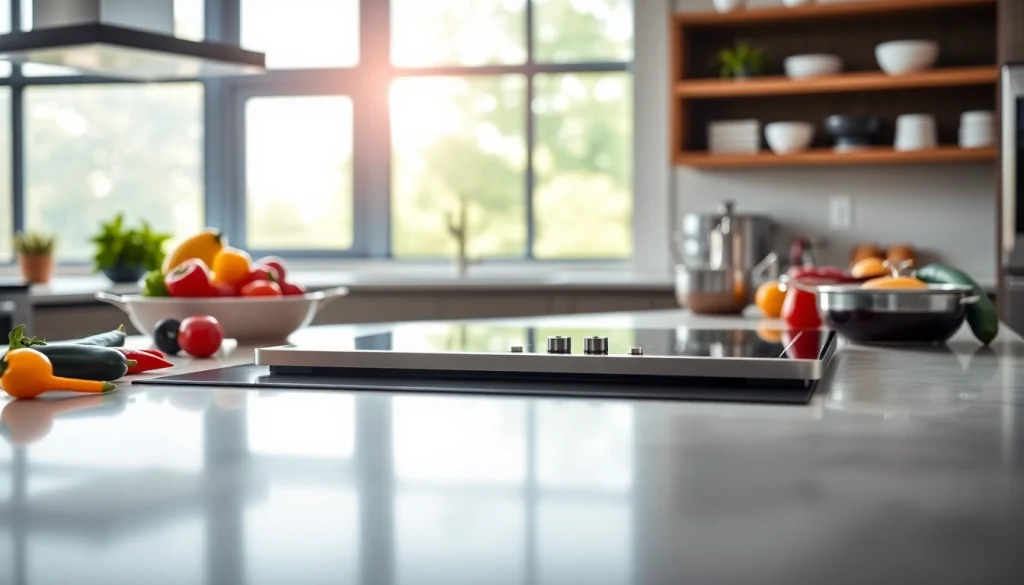 Discovering the features of a 36 induction cooktop in a modern kitchen setting.